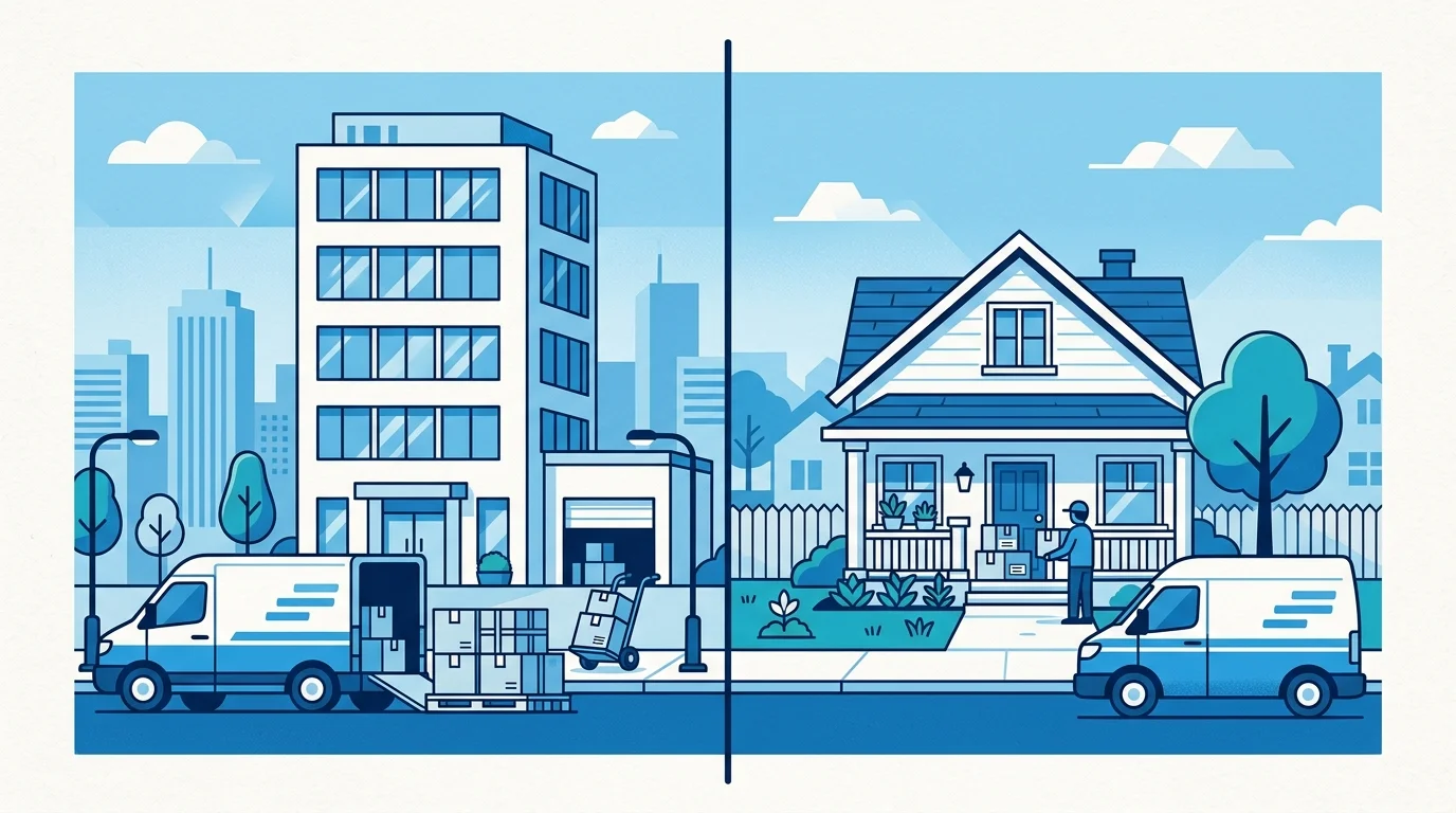 퀵서비스 앱 비교 결과를 보고 최종 업체를 선택하는 장면