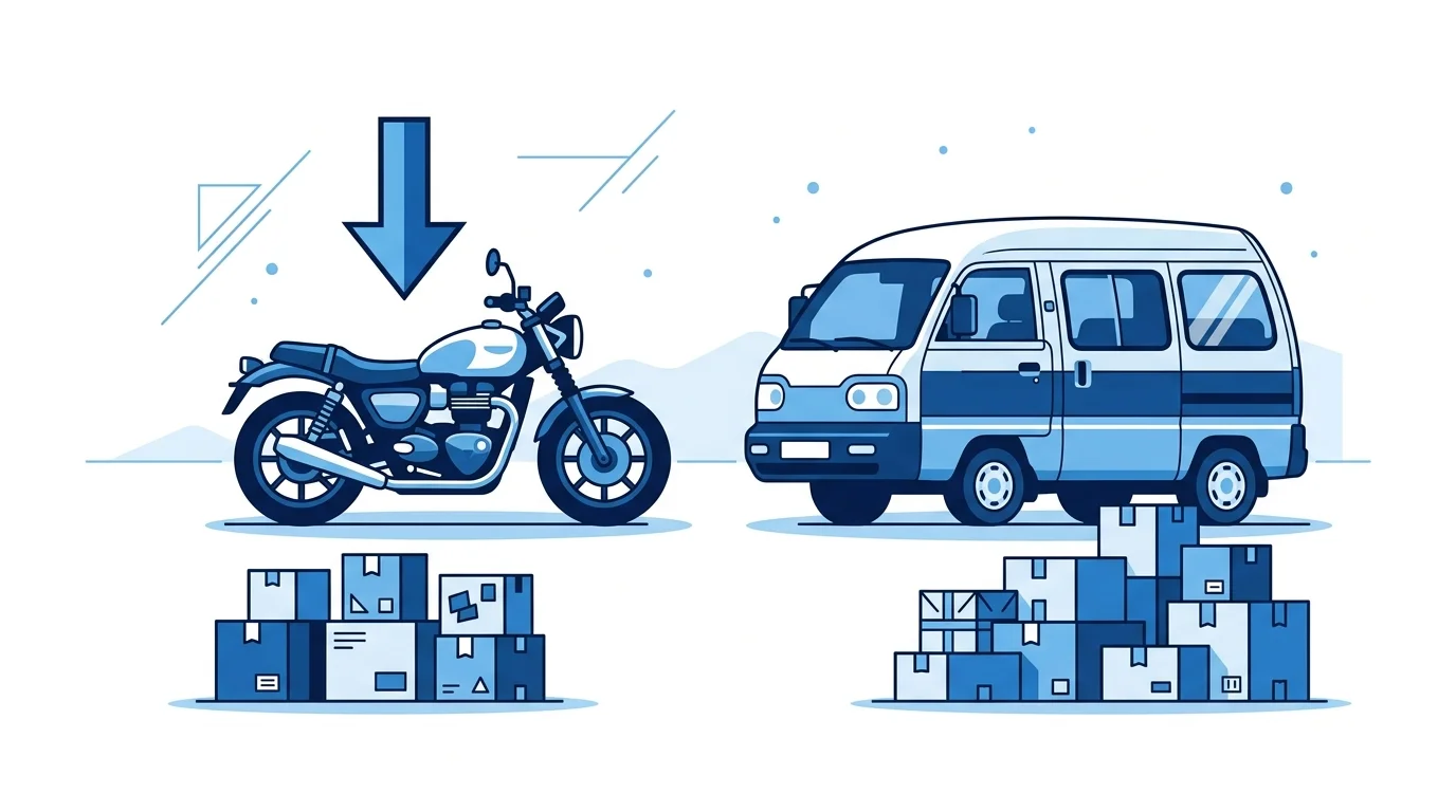 퀵서비스 비용 절감을 위한 오토바이 다마스 라보 차량 선택