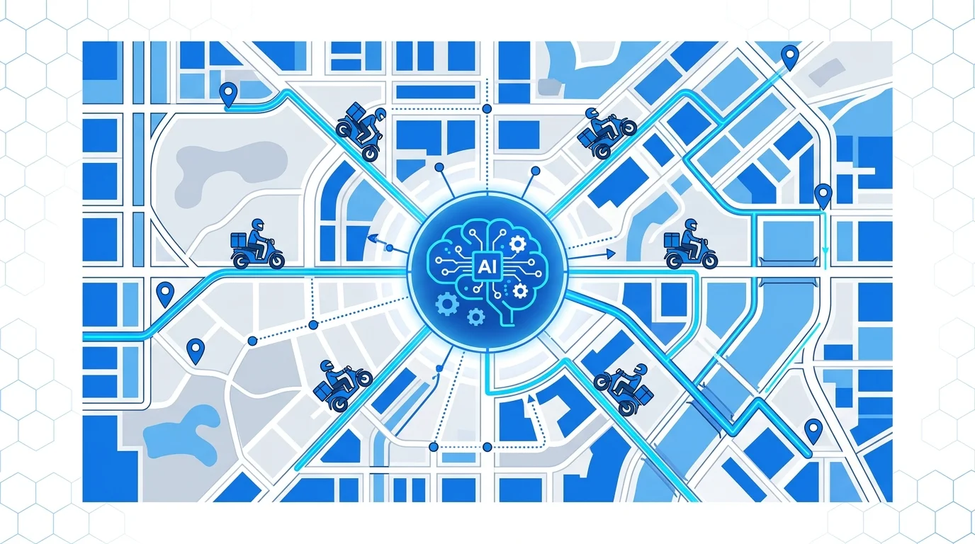 AI 배차 시스템 작동 방식 수요 예측 경로 최적화 설명