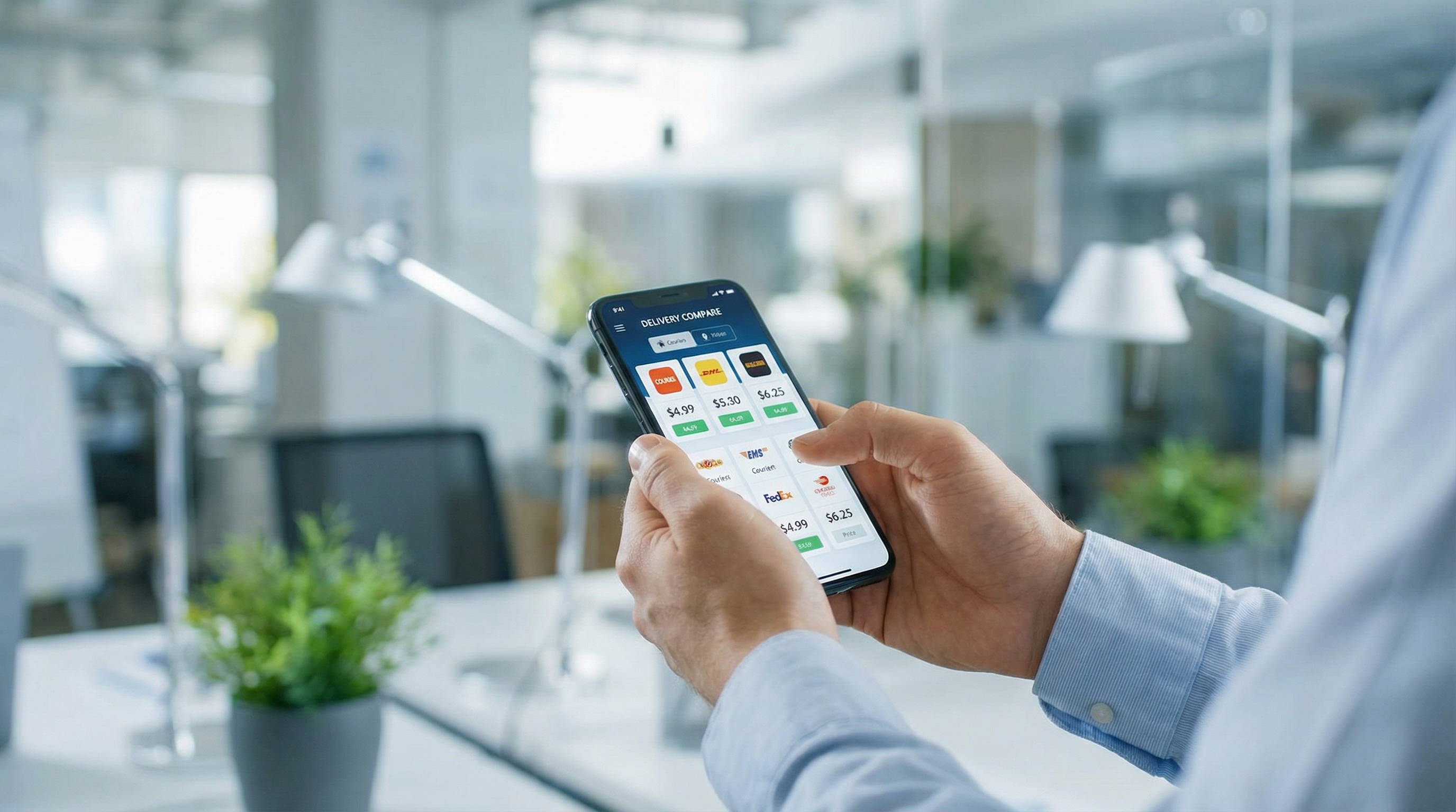 주소 입력 및 실시간 가격 비교 화면 이미지