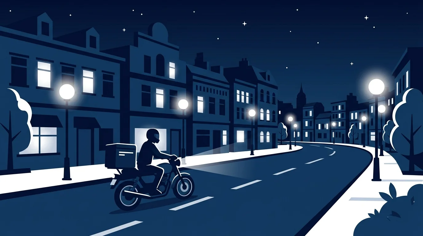 야간 퀵서비스 시간대별 요금을 확인하는 화면