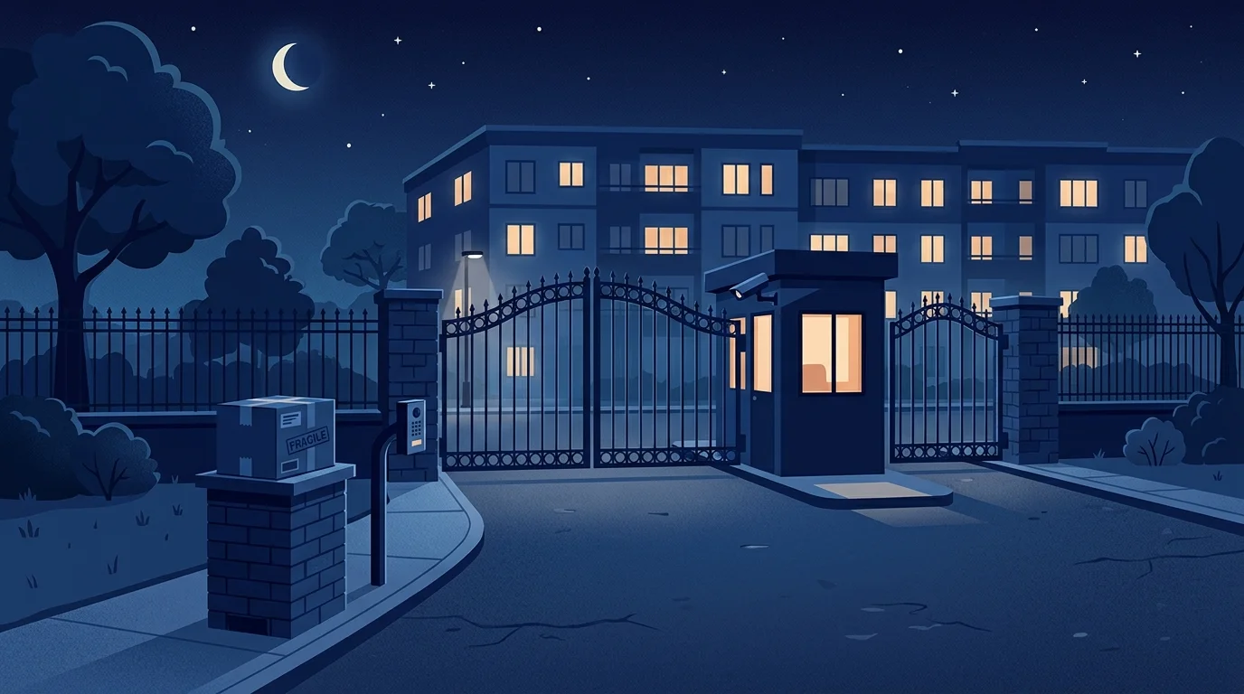 야간 퀵서비스 차량이 새벽 상차를 준비하는 모습